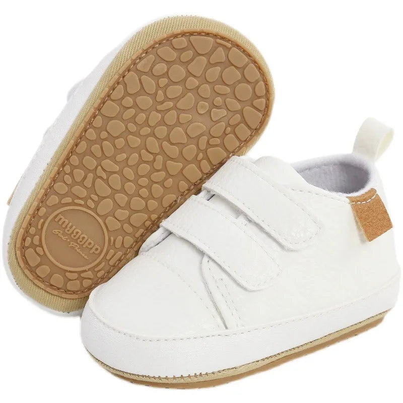 ‌New Arrival Baby Walking Shoes Soft Sole Anti-Slip First Walkers Non-Skid Breathable Infant Shoes with Hook & Loop 0-12M