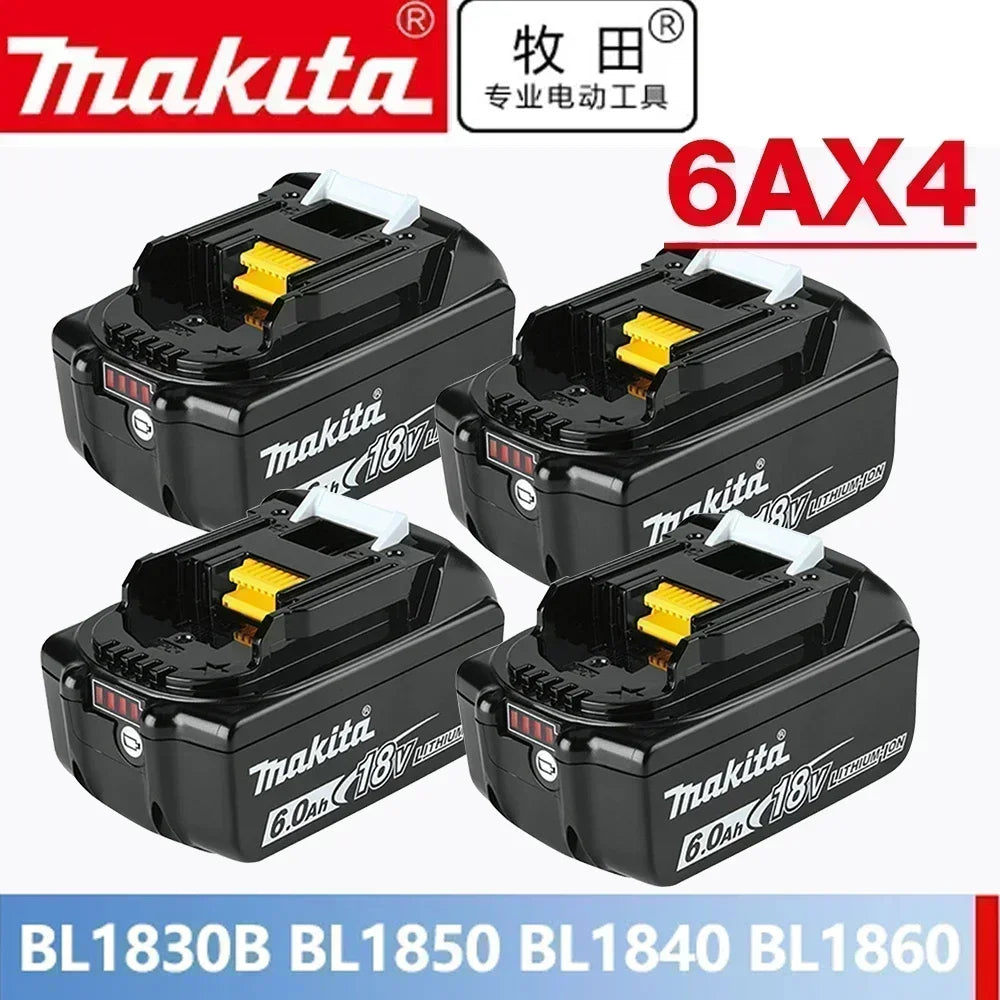 18V Makita Genuine Battery, LED Display Rechargeable Tool Battery for Makita LXT Series Power Tool Battery & Charger