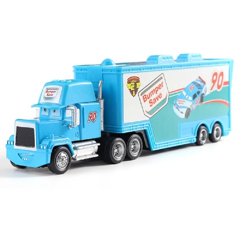 Disney Pixar mack Cars truck Racing 2 3 1 Toy Lightning McQueen Cruz Ramirez diecast Metal trailer Model lorry Children kid Gift