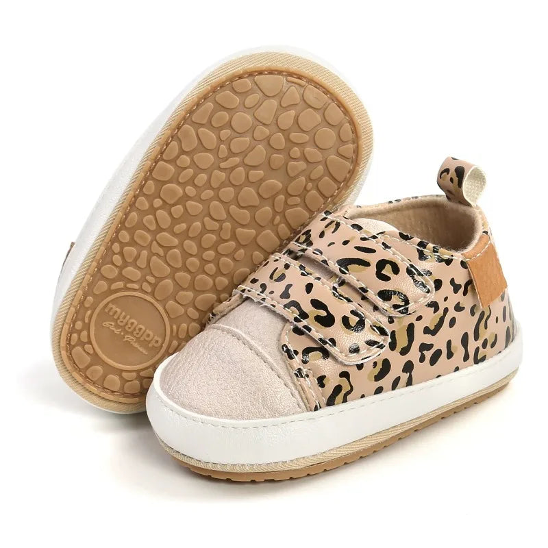‌New Arrival Baby Walking Shoes Soft Sole Anti-Slip First Walkers Non-Skid Breathable Infant Shoes with Hook & Loop 0-12M