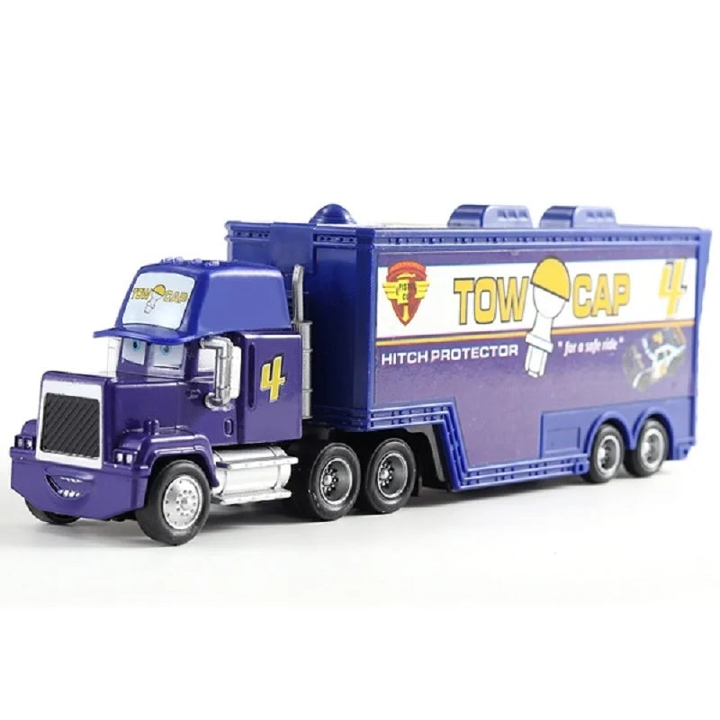 Disney Pixar mack Cars truck Racing 2 3 1 Toy Lightning McQueen Cruz Ramirez diecast Metal trailer Model lorry Children kid Gift