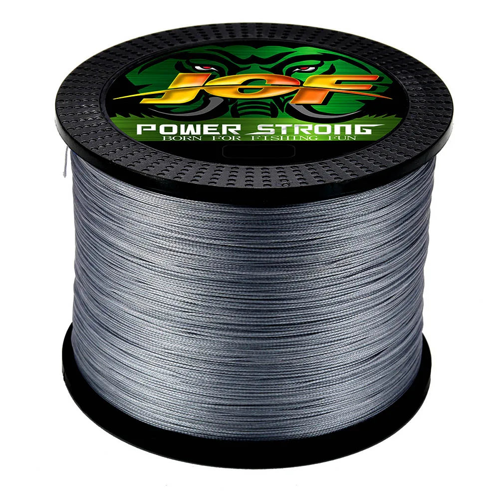 JOF 12 Strands Fishing Line 500M 100 300 1000M Braided PE Strong Wire Multifilament Durable Sea Saltwater Japan Wire