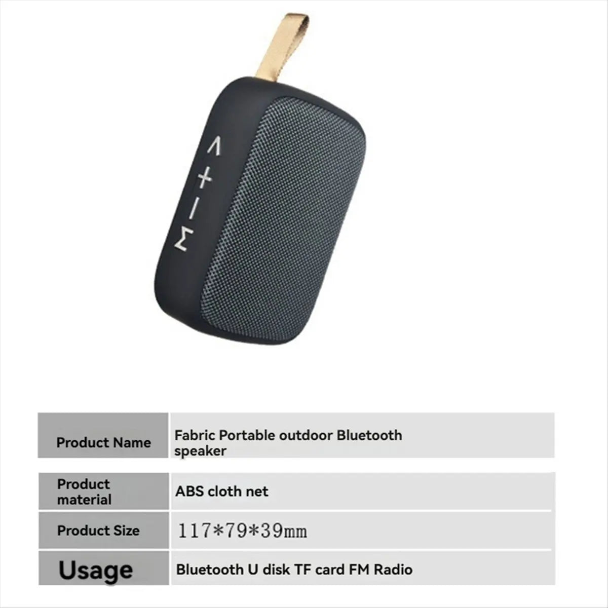 *A14E Portable Speakers Outdoor Bluetooth Mini Loudspeaker Wireless Column 3D Stereo Music Player Hifi Sound Box Black&Red