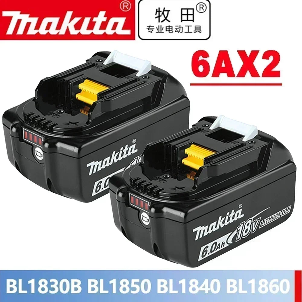 18V Makita Genuine Battery, LED Display Rechargeable Tool Battery for Makita LXT Series Power Tool Battery & Charger