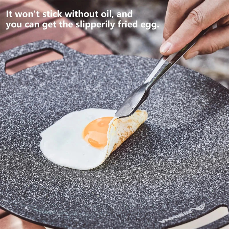 Korean Round Grill Pan Barbecue Pan Pork Belly Non-stick Cooker Maifan Stone Induction Cooker Gas Barbecue Tray Roast Plate