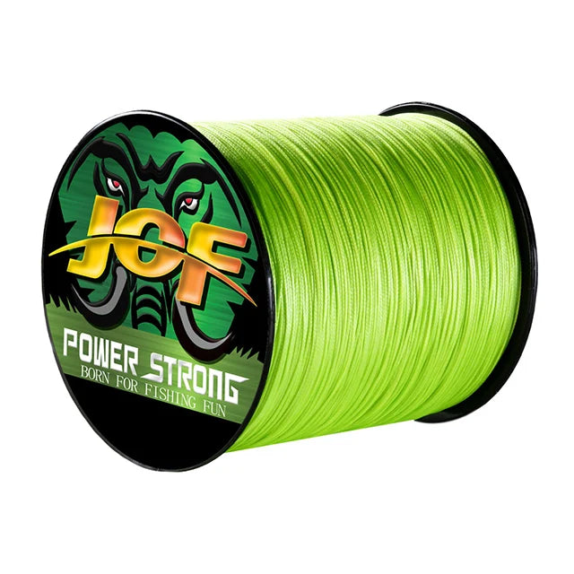 JOF 4 Braided x4 Strands 300M 100M Fly Fishing Line Multifilament Wire Pesca  10-85LB  Carp Sea Saltwater Weave Extreme Japan