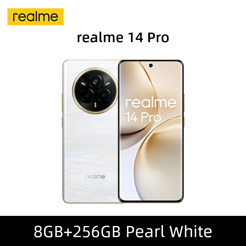 Global Version Realme 14 Pro 5g Smartphone 5g Dimensity 7300 Energy Processor Chipset Sony Imx882 Camera with Ois Screen