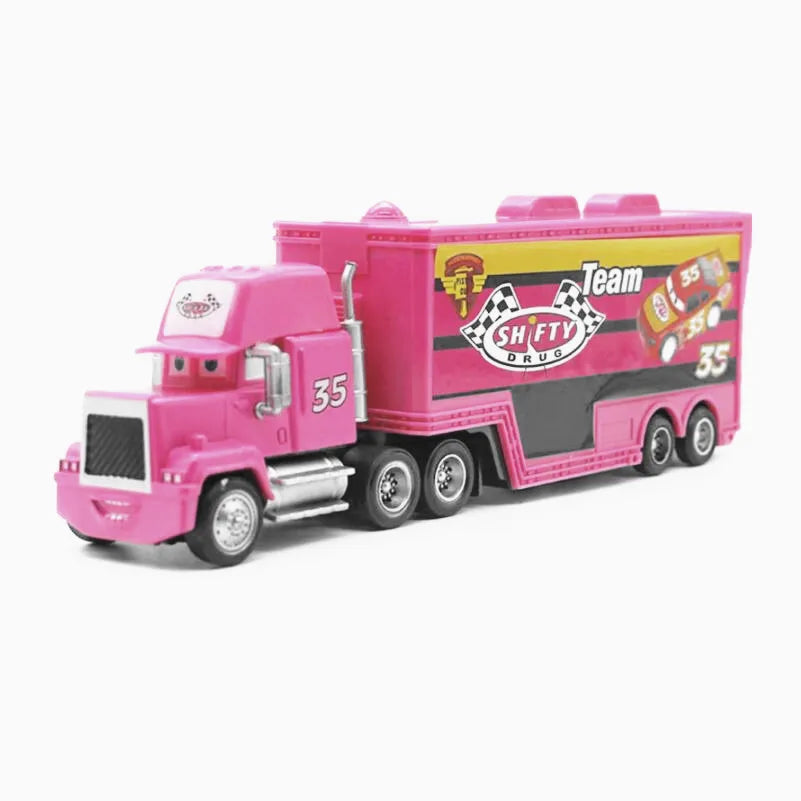 Disney Pixar mack Cars truck Racing 2 3 1 Toy Lightning McQueen Cruz Ramirez diecast Metal trailer Model lorry Children kid Gift