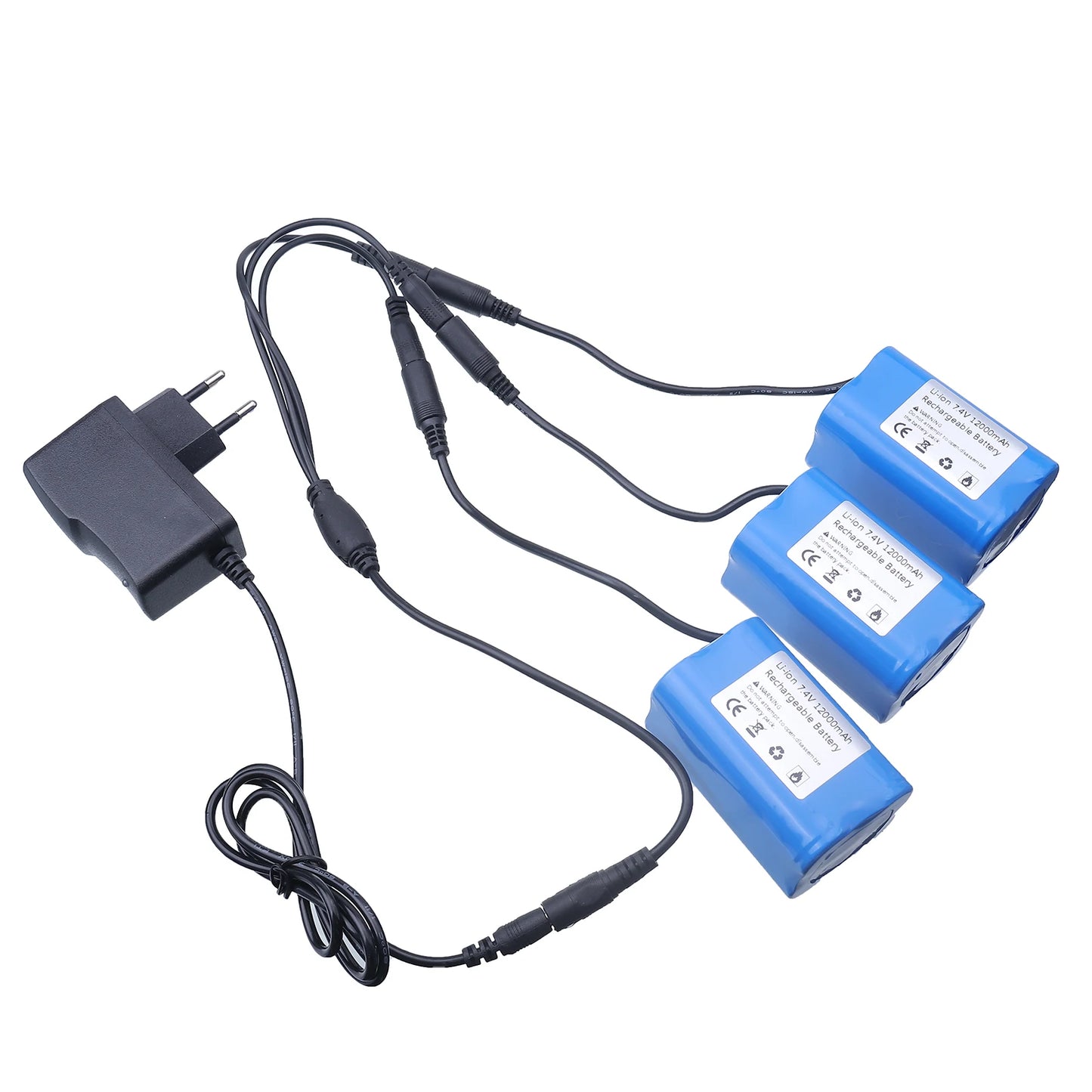 2024 Upgrade 7.4V 12000mAh Battery For T188 T888 2011-5 V007 C18 H18 So on Remote Control RC Fishing Bait Boat Parts