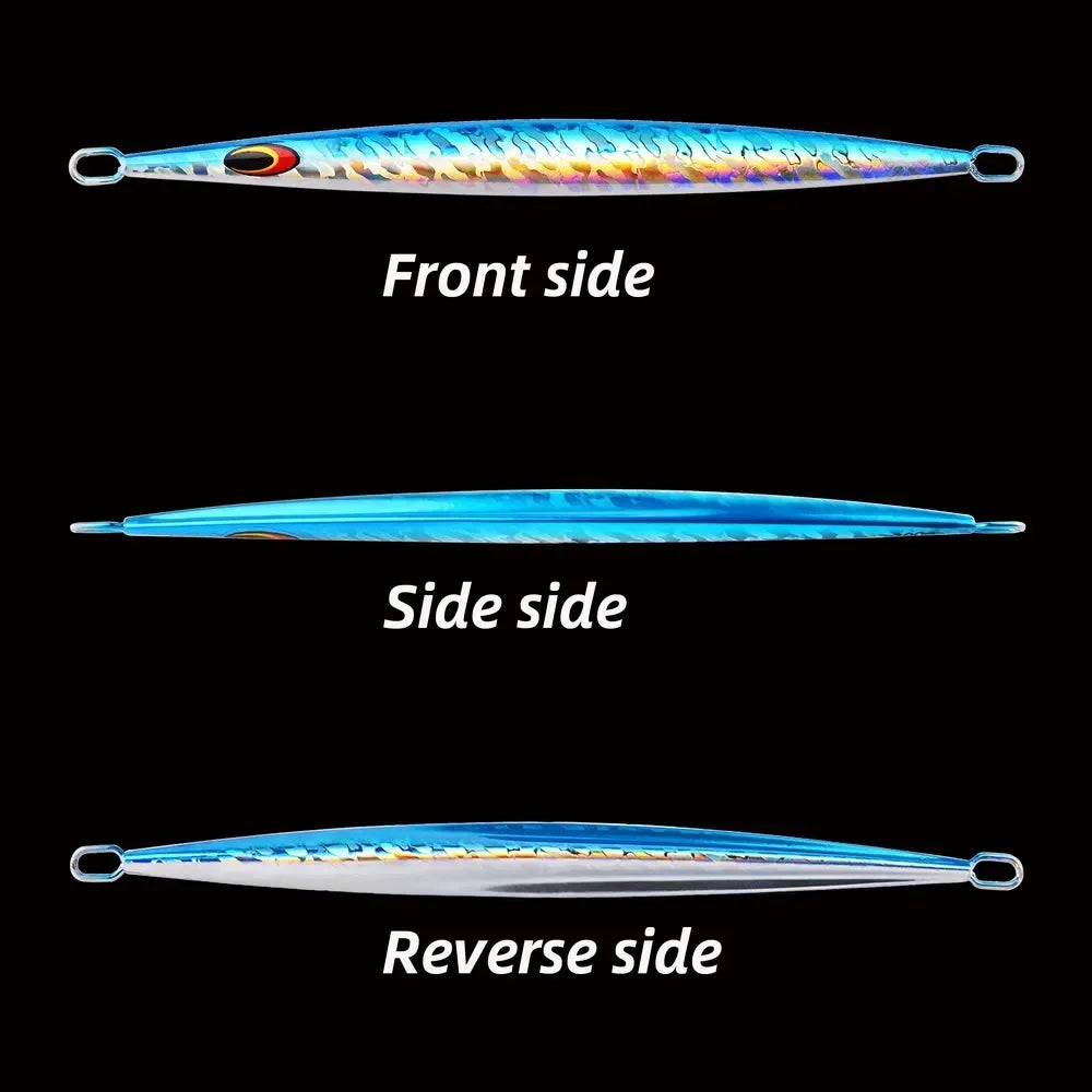 1PC 80g 100g 150g 200g Saltwater Metal Jigs Deep Sea Fishing Lure Vertical Speed Jigs