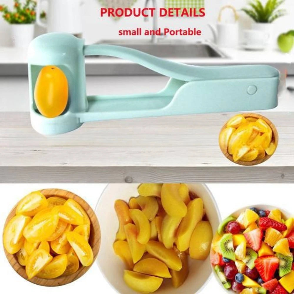 Cherry Tomato Grape Splitter Safe Fruit Slicer Practical Kitchen Gadget for Kids Daily Fruit Salad and Snack Use
