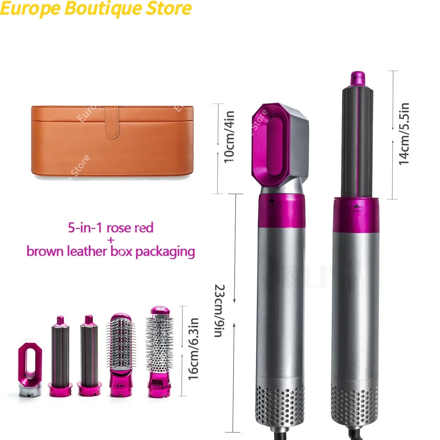 Professional 5 in 1 Hair Dryer Hot Air Comb Curler For Dyson Airwrap Hair Dryer Styling Tool Hair Straightener Hairdressing Tool