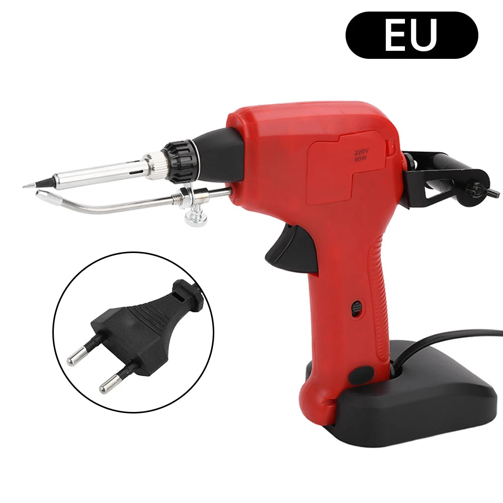 AC 110V 220V 80W Soldering Iron Gun 230-400C Adjustable Temperature Automatic Send Tin Gun Repair DIY Tool