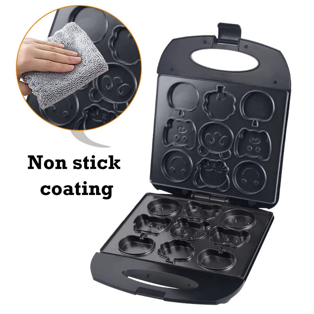 1400W Electric Cake Machine 220V Carton Bear Cute Cake Maker Non-stick Coating Kitchen Baking Maker For Kids Snacks Desserts