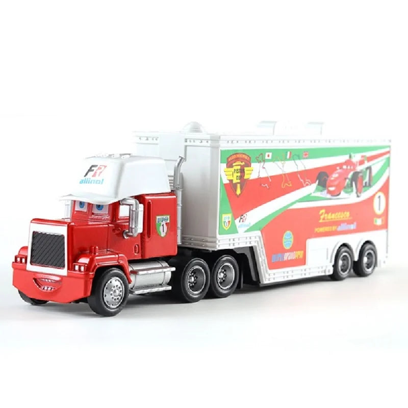 Disney Pixar mack Cars truck Racing 2 3 1 Toy Lightning McQueen Cruz Ramirez diecast Metal trailer Model lorry Children kid Gift