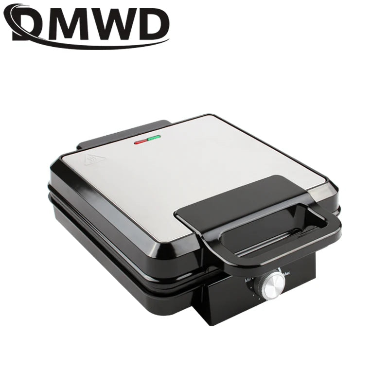 DMWD Electric Waffle Maker Multifunction Breakfast Crepe Baking Machine Muffin Grill Egg Cake Oven 4 pieces Waffle Bakeware EU